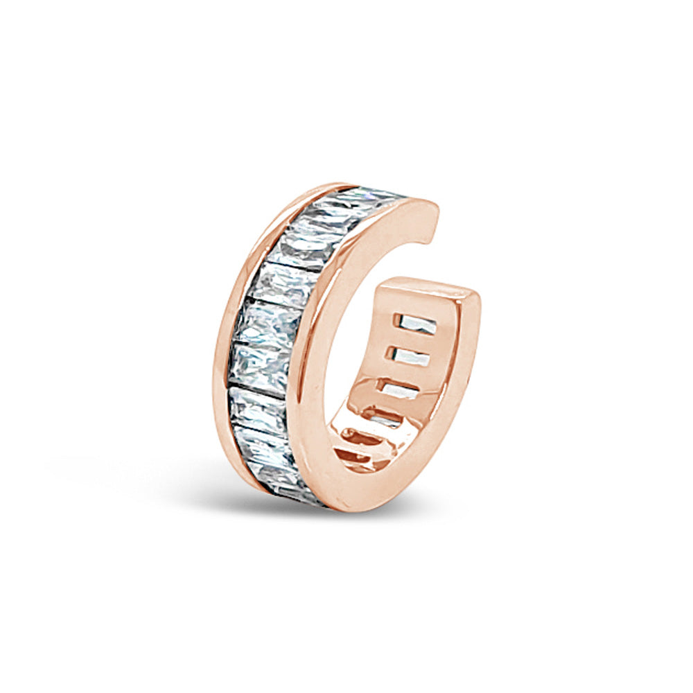 Channel Rose Gold Diamante Ear Cuff